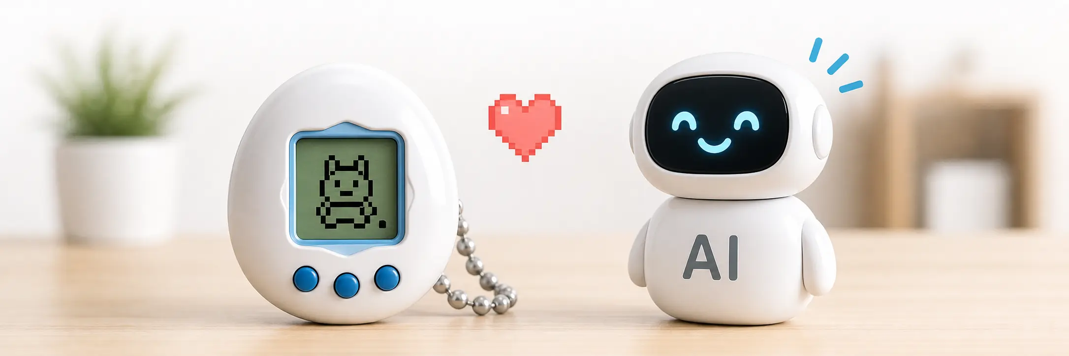 たまごっちのように育てられるAIのイメージ